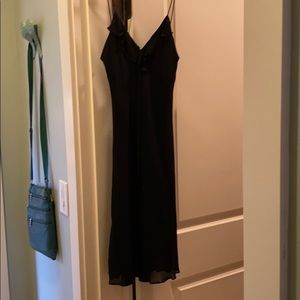 Black slip dress